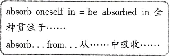 中吸收absorbfrom从