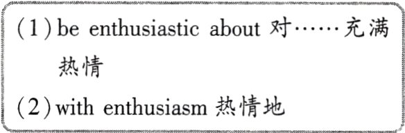 with enthusiasm热情地