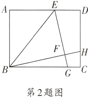 矩形中三角形翻折的图