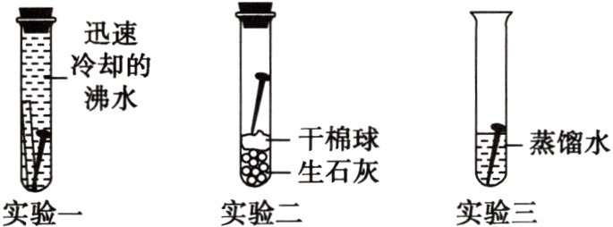 生石灰实验二实验三实验一