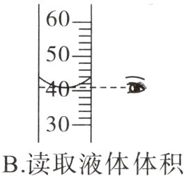 B读取液体体积