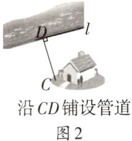 沿CD铺设管道图2