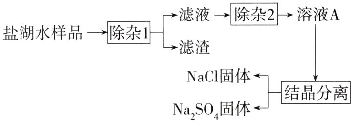 结晶分离NaSO固体
