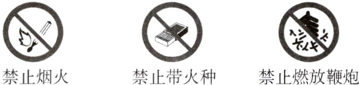 禁止烟火禁止带火种禁止燃放鞭炮