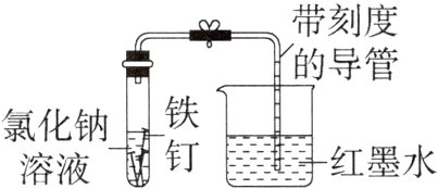 氯化钠溶液钉冏红墨水
