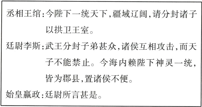 始皇嬴政廷尉所言甚是