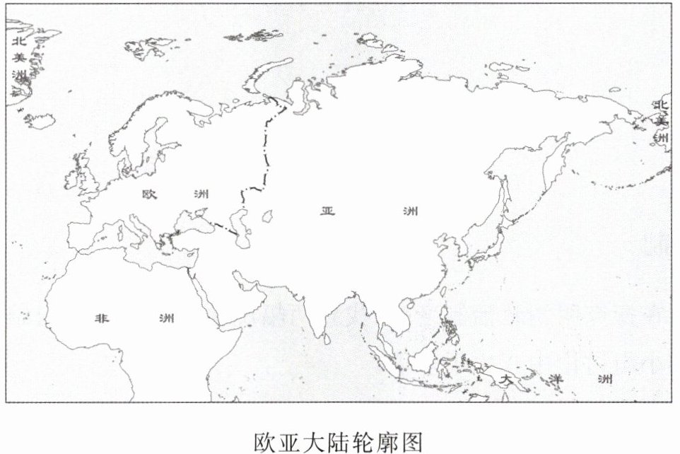 欧亚大陆轮廓图