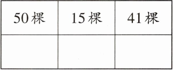 50棵15棵41棵