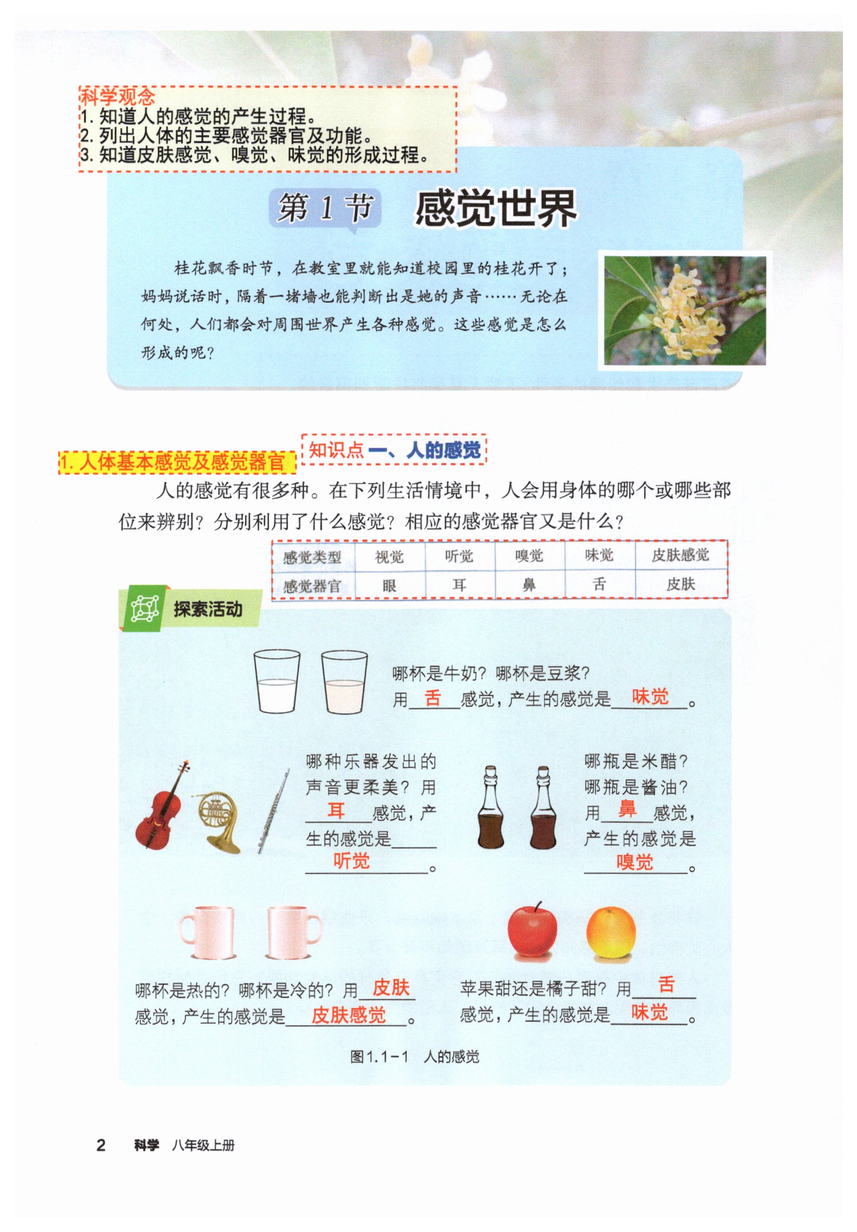 2026年教材课本八年级科学上册浙教版&nbsp;第2页