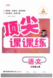 顶尖课课练七年级语文人教版