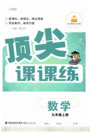 顶尖课课练九年级数学人教版