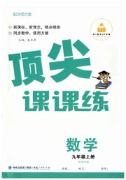 顶尖课课练九年级数学华师大版