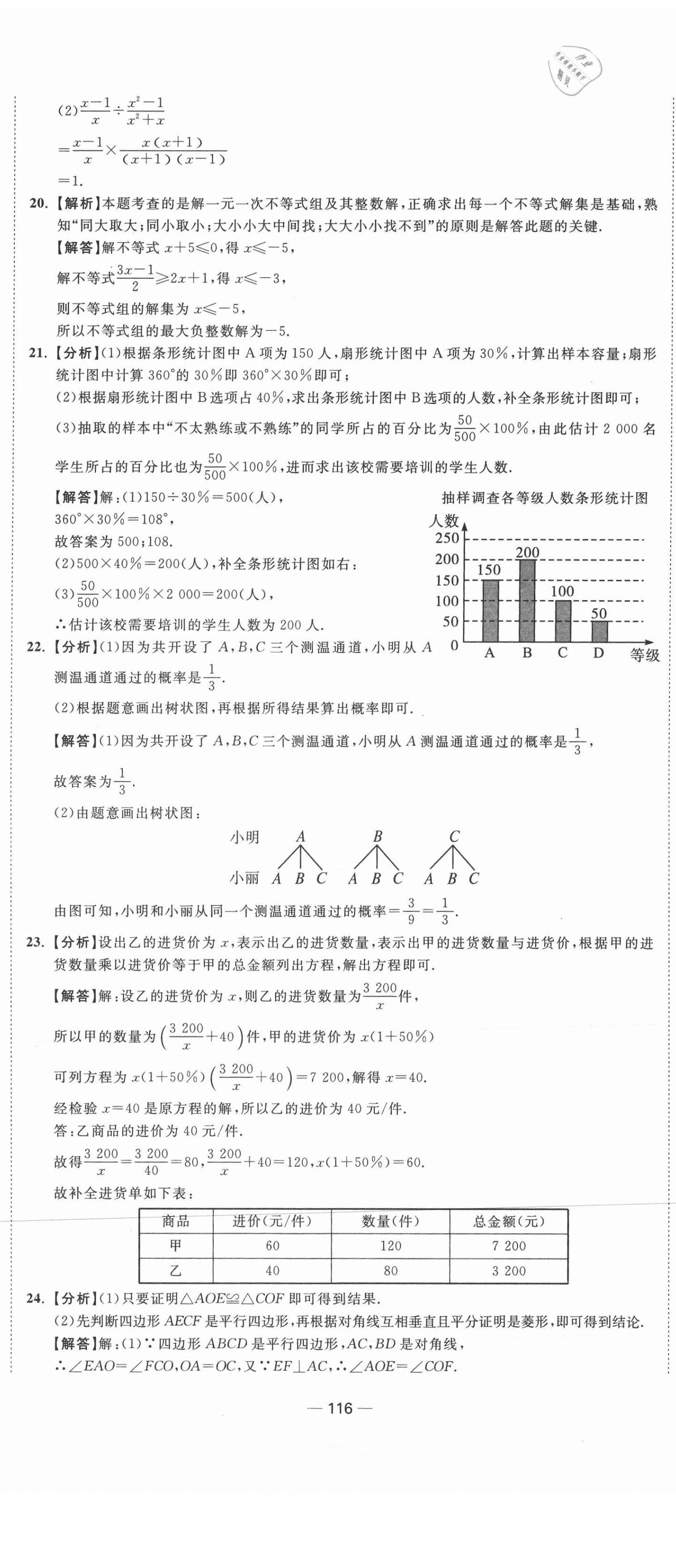 2021年中考合唱团江苏中考真题卷18套数学&nbsp;参考答案第8页