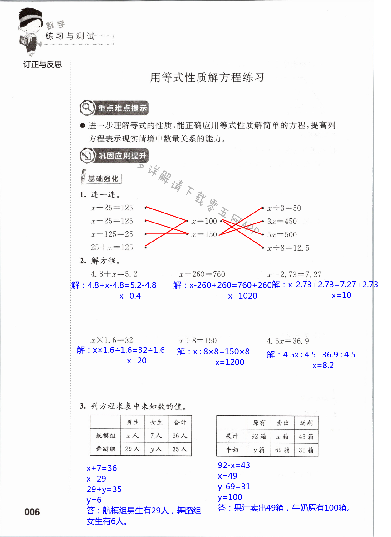 一  简易方程 - 第6页