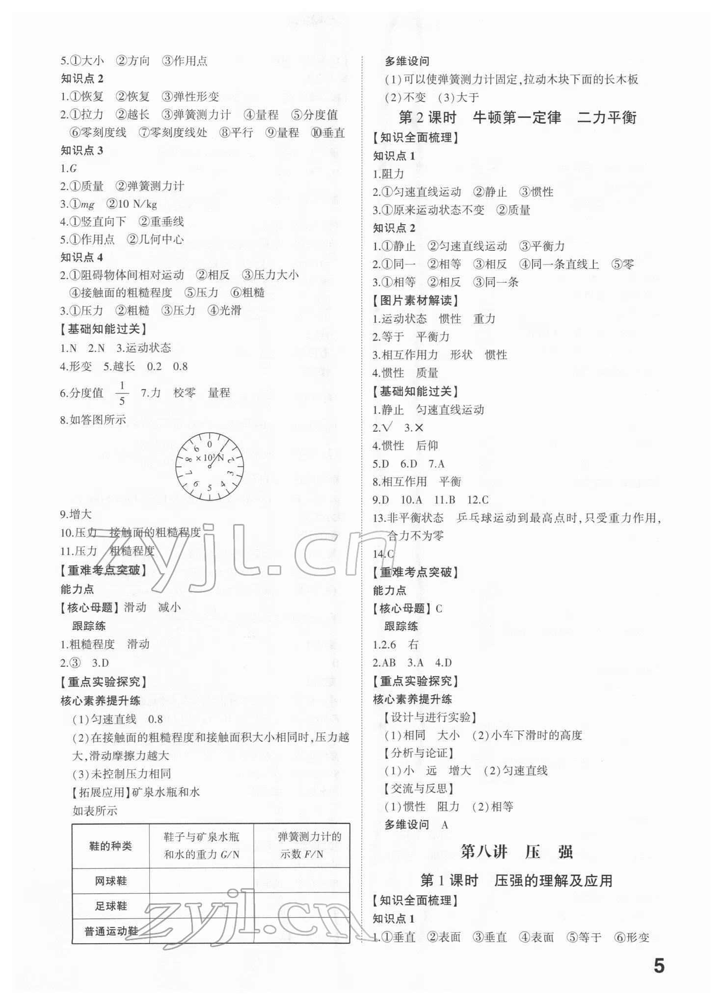 2022年智乐星中考命题研究物理江西专版&nbsp;第5页