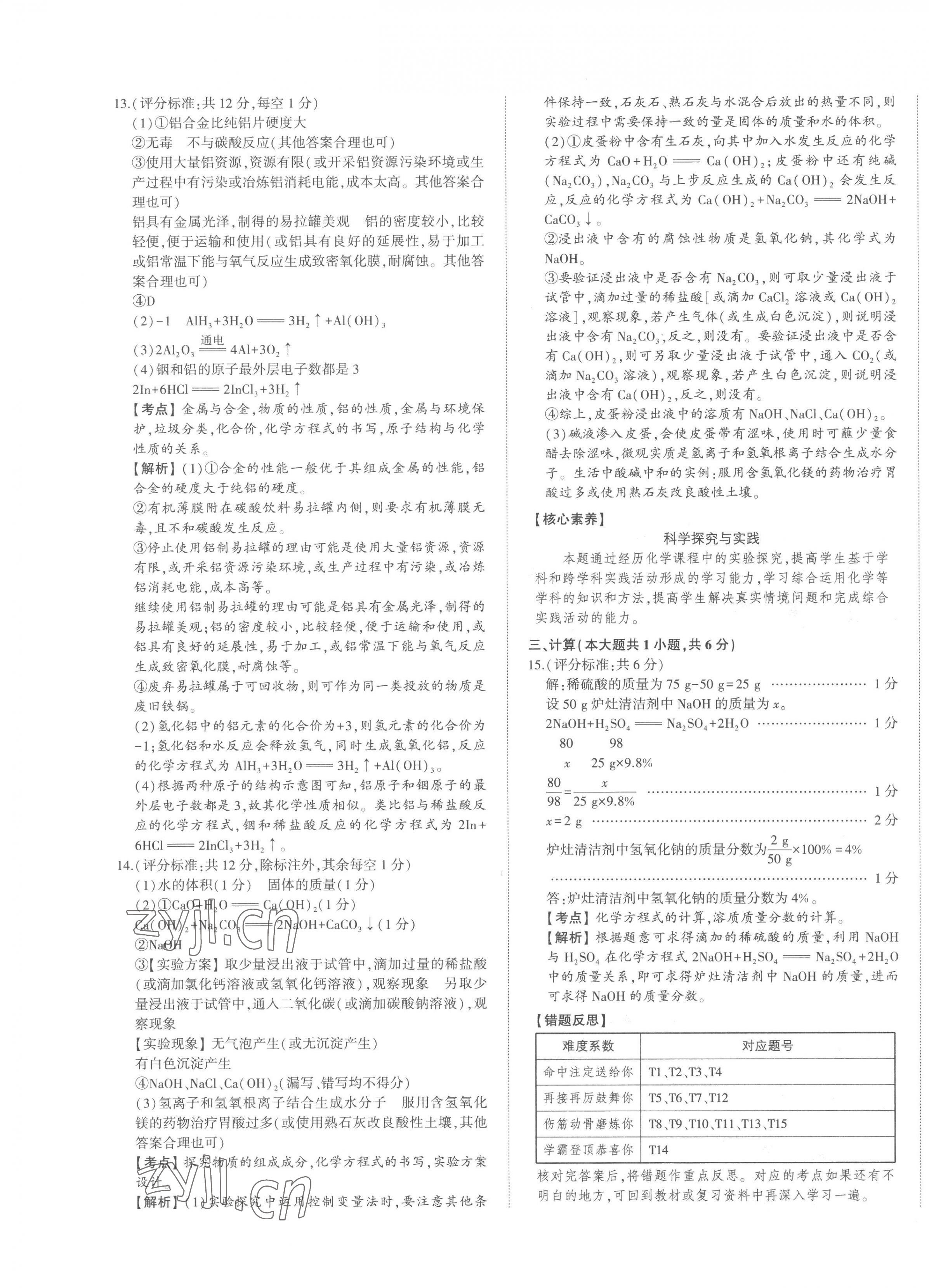 2023年智乐星中考中考真题汇编化学山东专版&nbsp;第9页