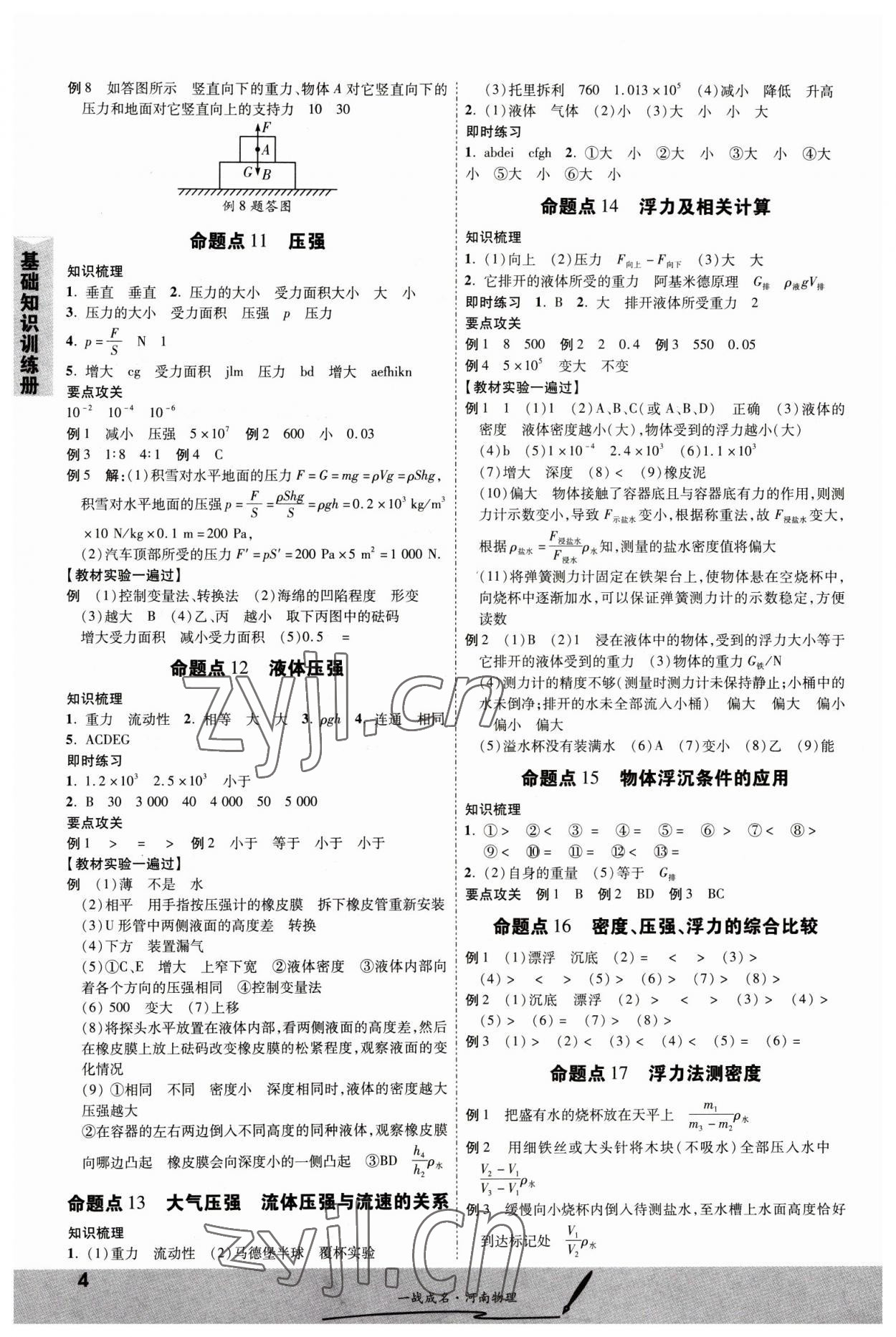 2023年一战成名考前新方案物理河南专版&nbsp;第4页