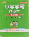 2025年小学学霸作业本六年级英语下册人教版佛山专版