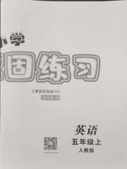 课堂巩固练习五年级英语人教版