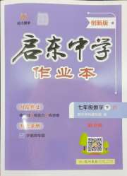 启东中学作业本七年级数学苏科版盐城专版