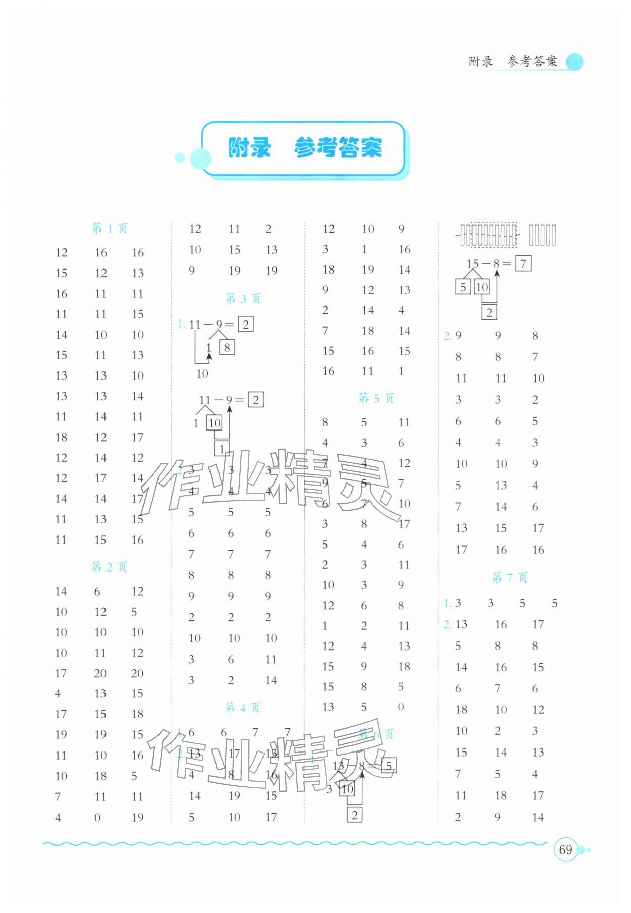 2026年黄冈小状元口算速算练习册一年级数学下册人教版&nbsp;第1页