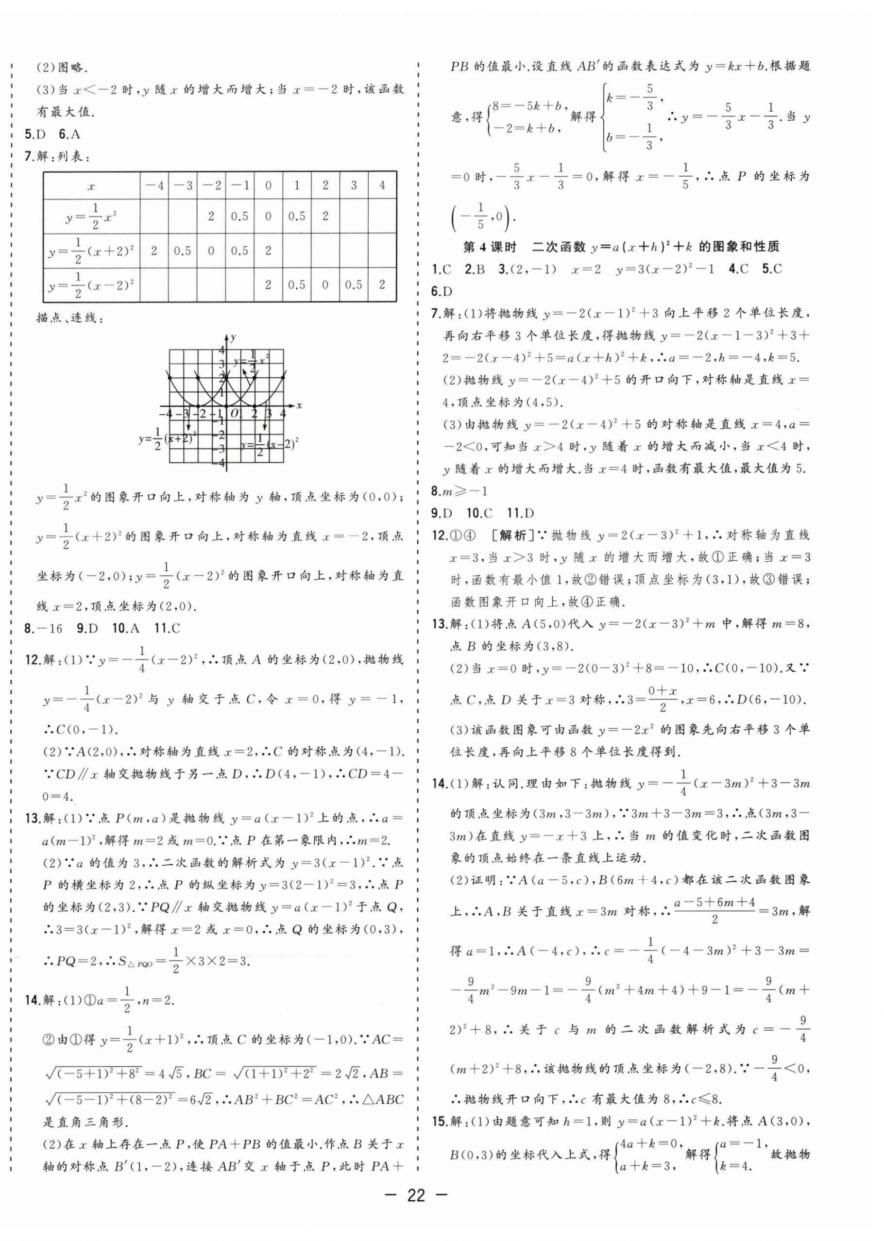 2026年全频道课时作业九年级数学上册沪科版&nbsp;第2页