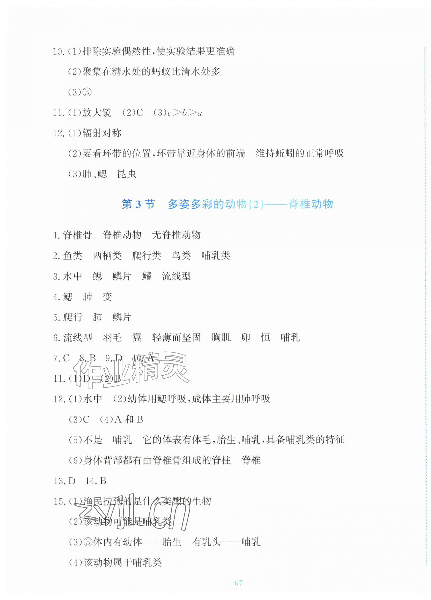 2026年学习力提升七年级科学上册浙教版&nbsp;第7页