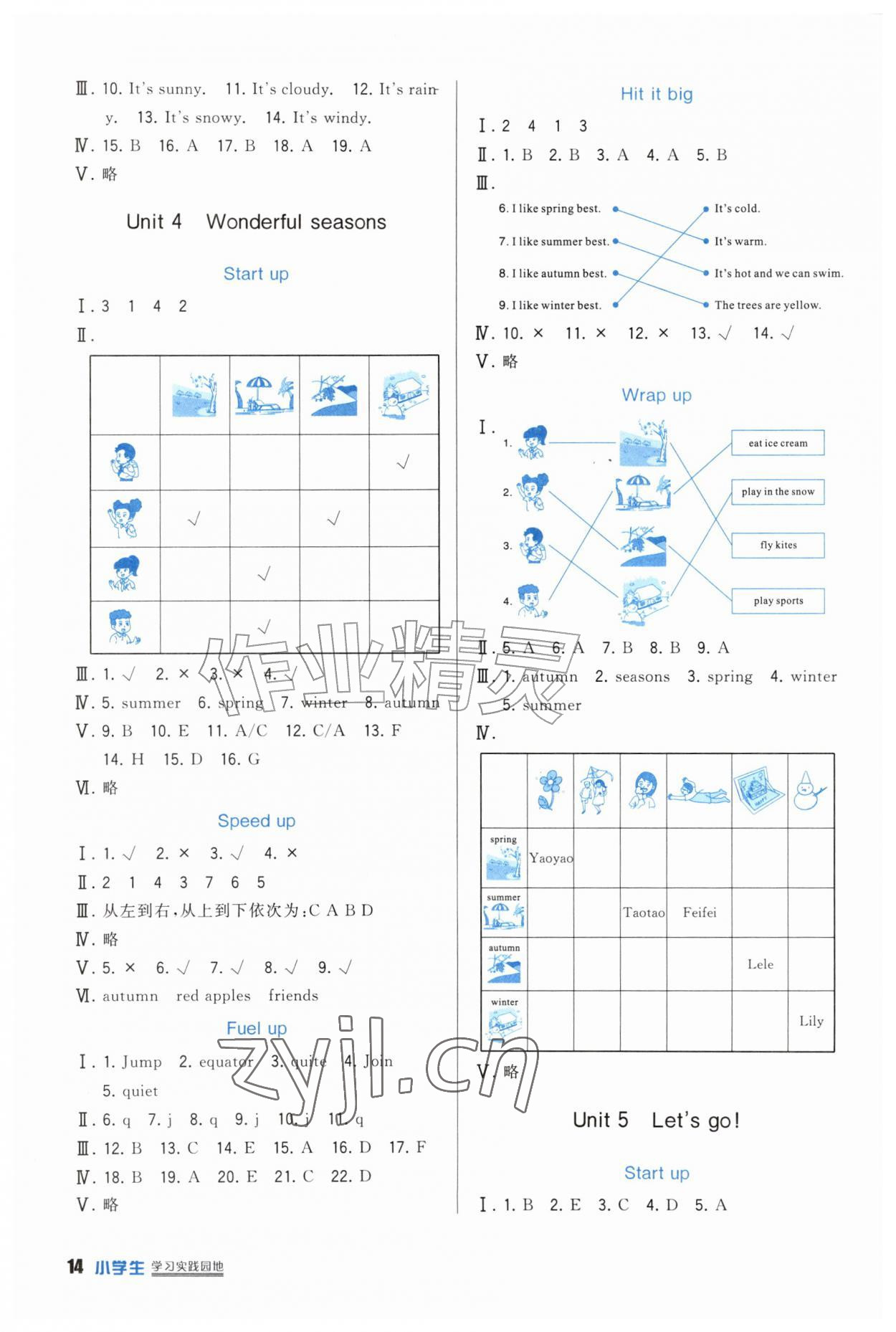 2026年学习实践园地四年级英语上册外研版&nbsp;第4页