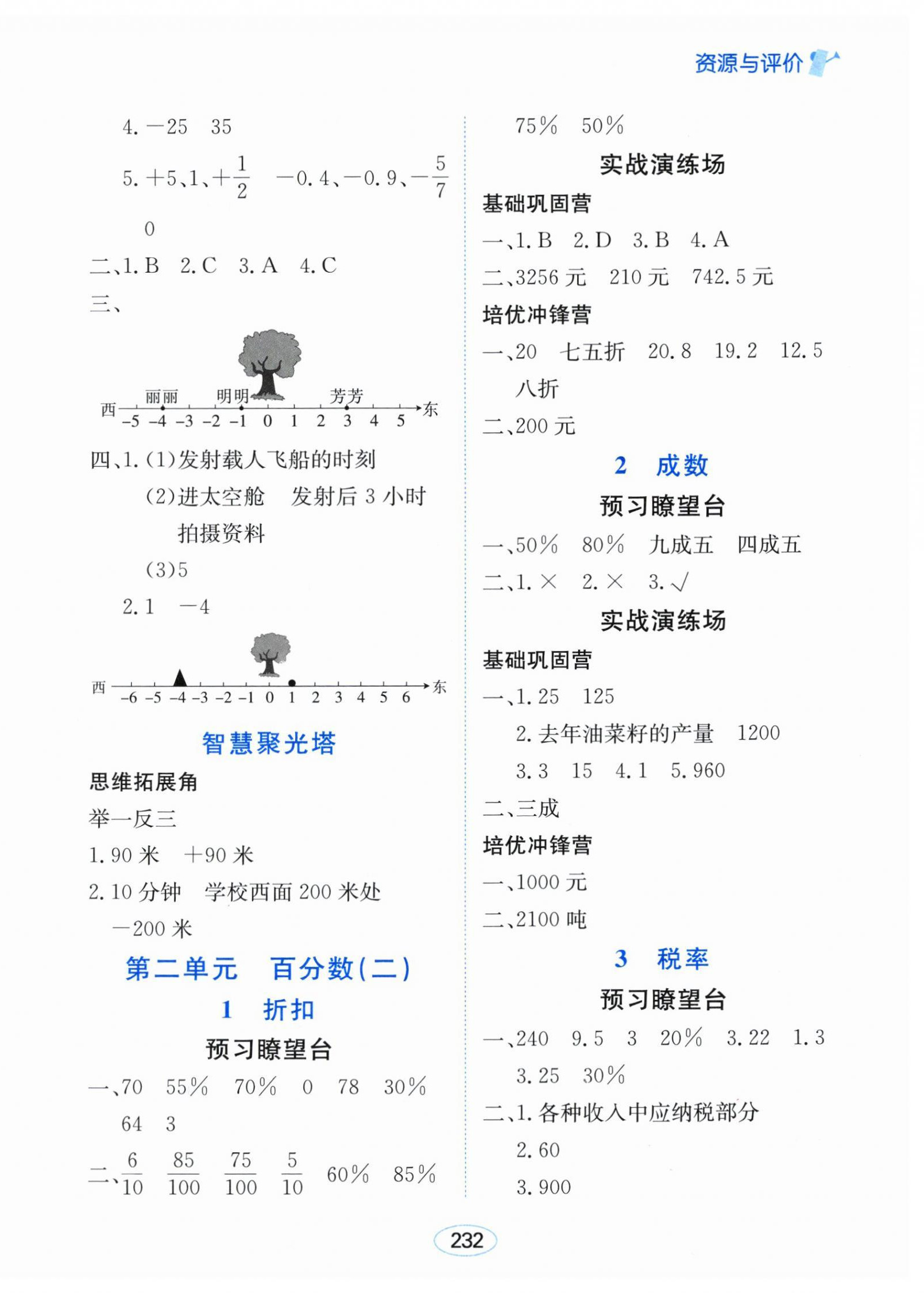 2026年资源与评价黑龙江教育出版社六年级数学下册人教版&nbsp;第2页