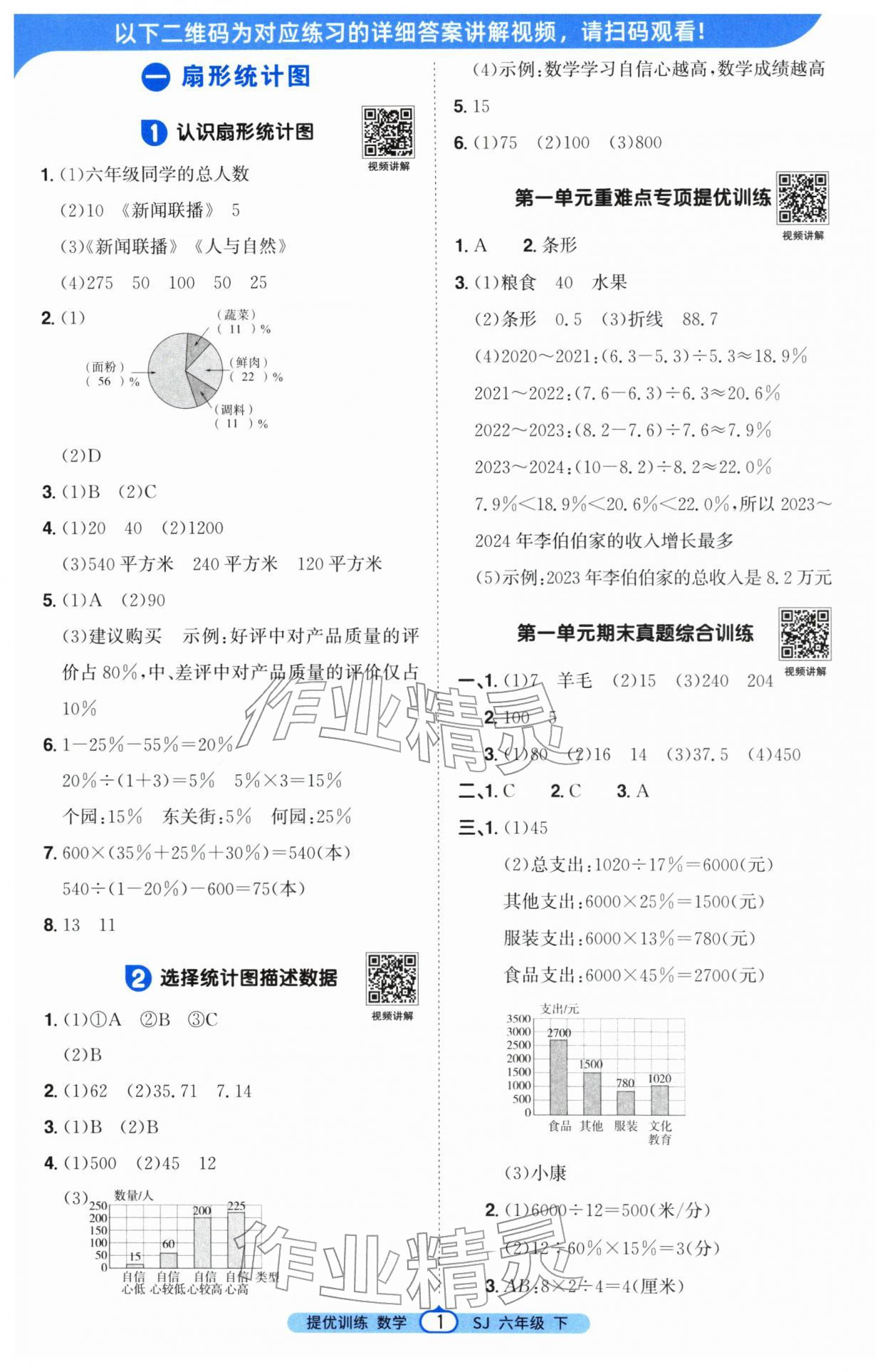 2026年阳光同学课时提优训练六年级数学下册苏教版&nbsp;第1页