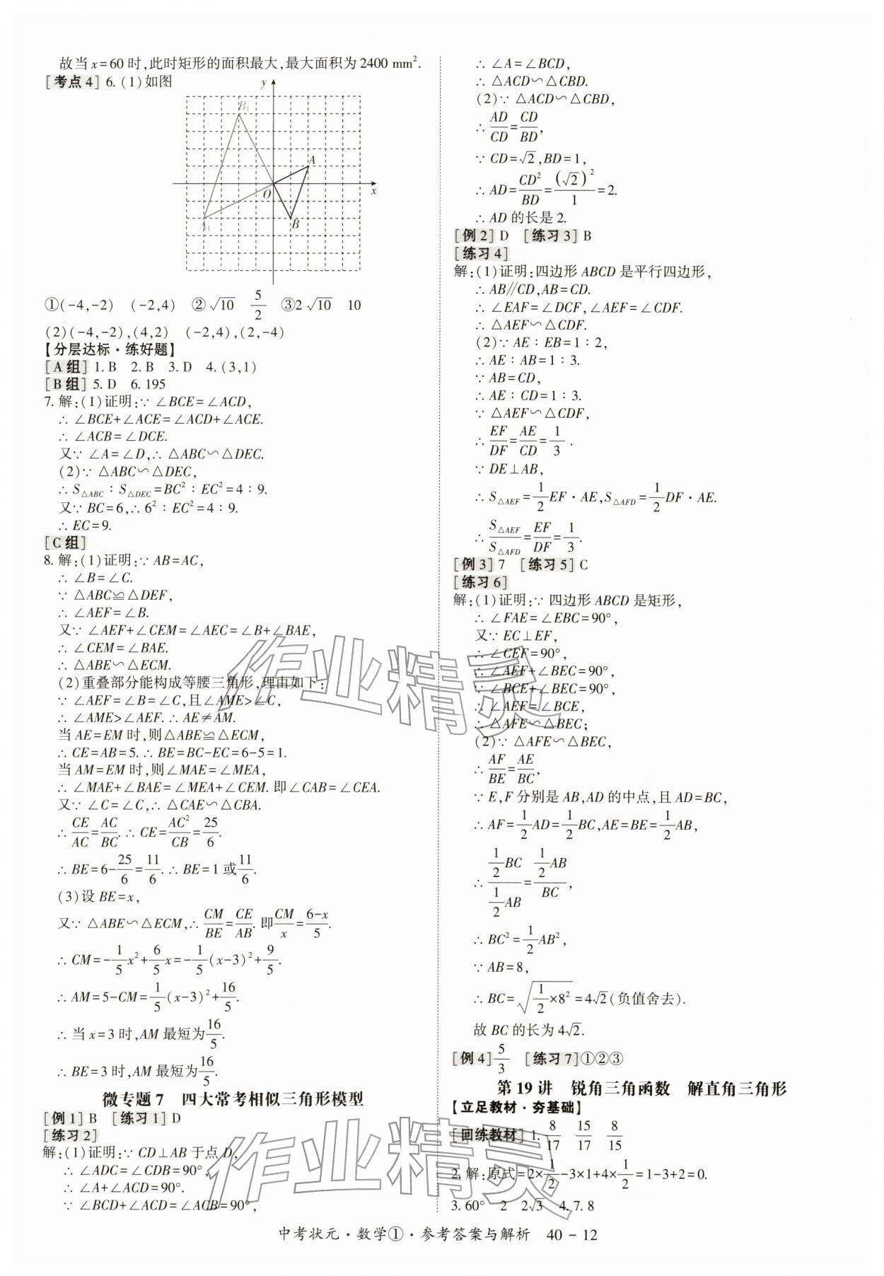 2026年中考状元数学&nbsp;第12页