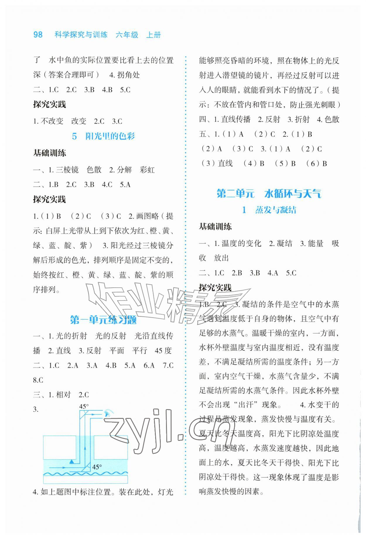 2026年科学探究与训练六年级上册大象版&nbsp;第2页