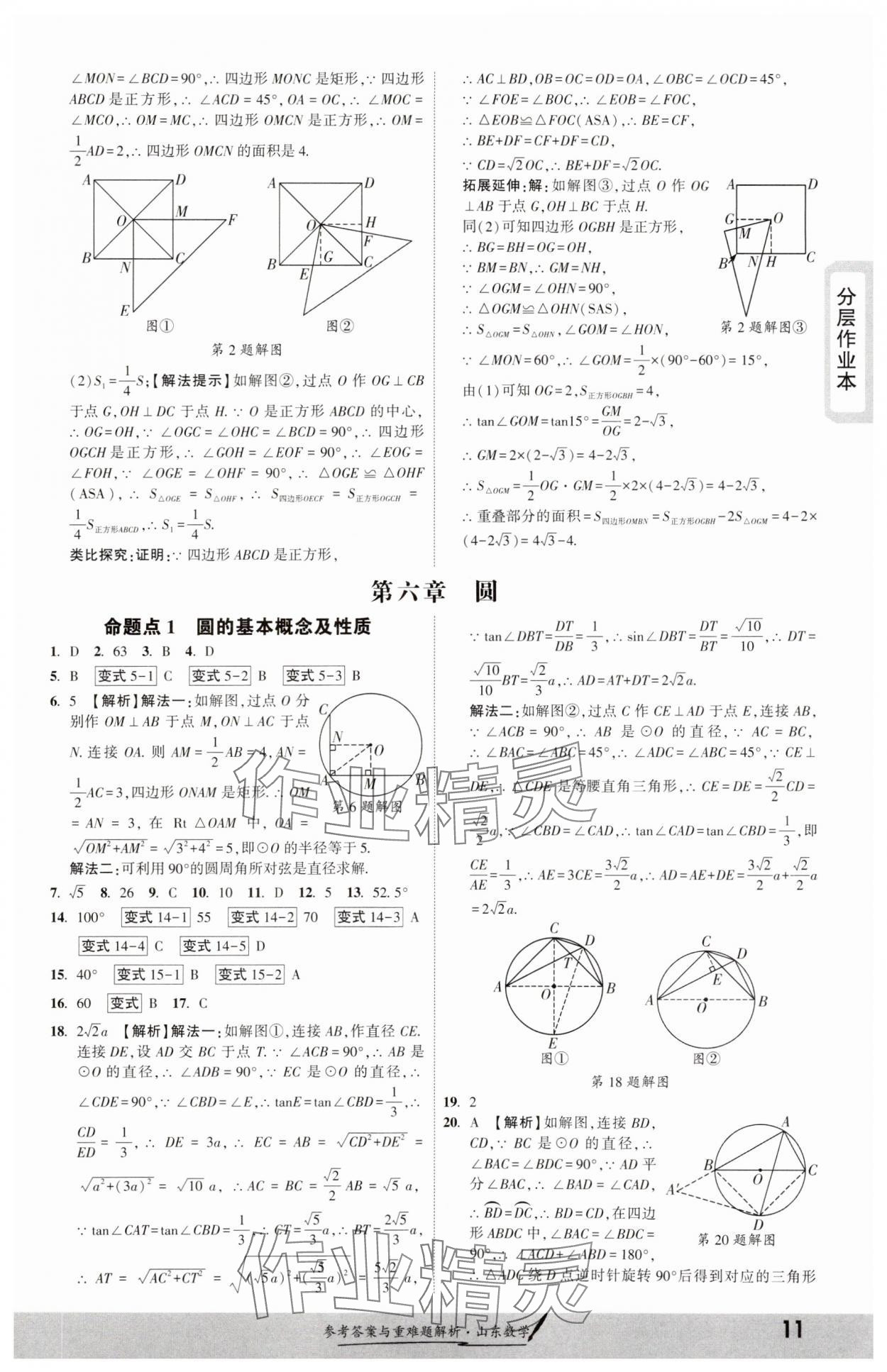 2025年一战成名考前新方案数学山东专版&nbsp;参考答案第10页
