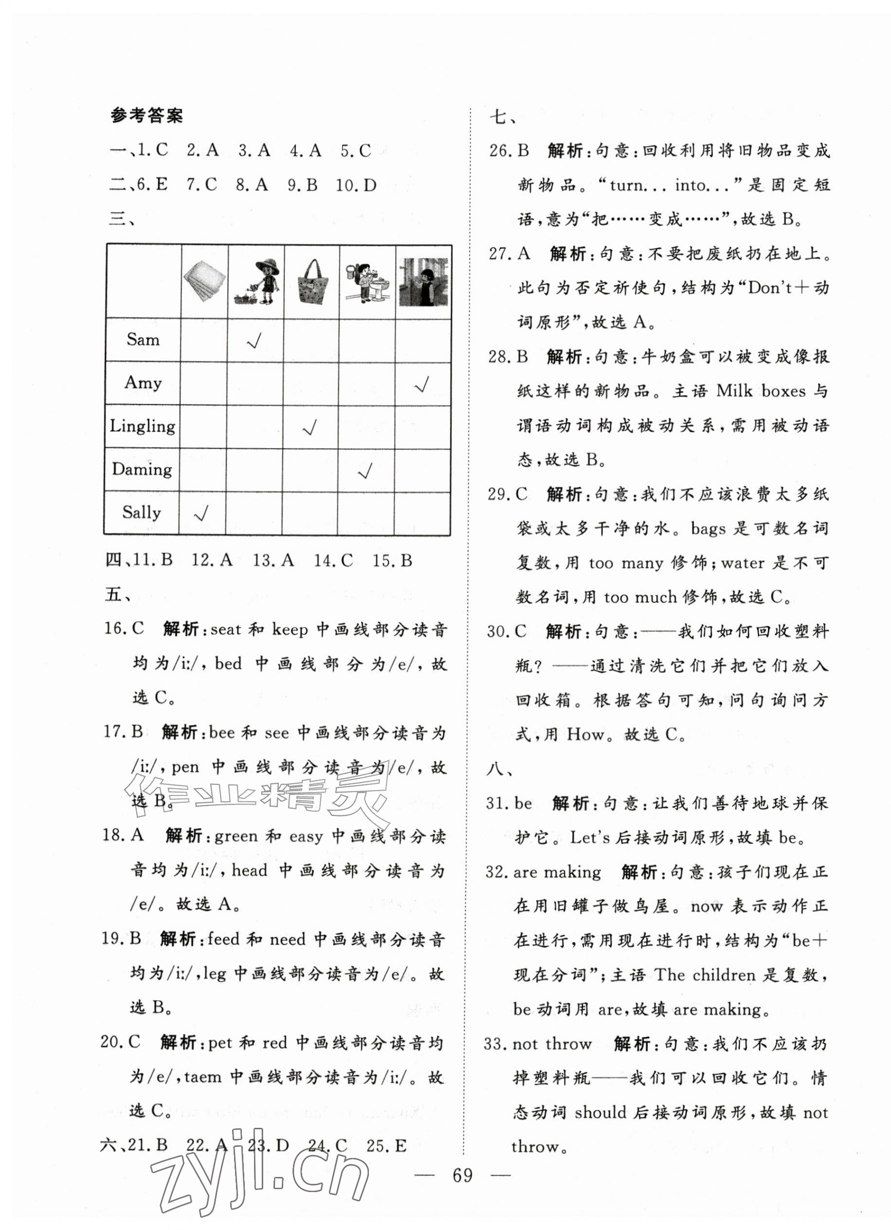 2026年智慧课堂素养评估五年级英语上册外研版&nbsp;第5页