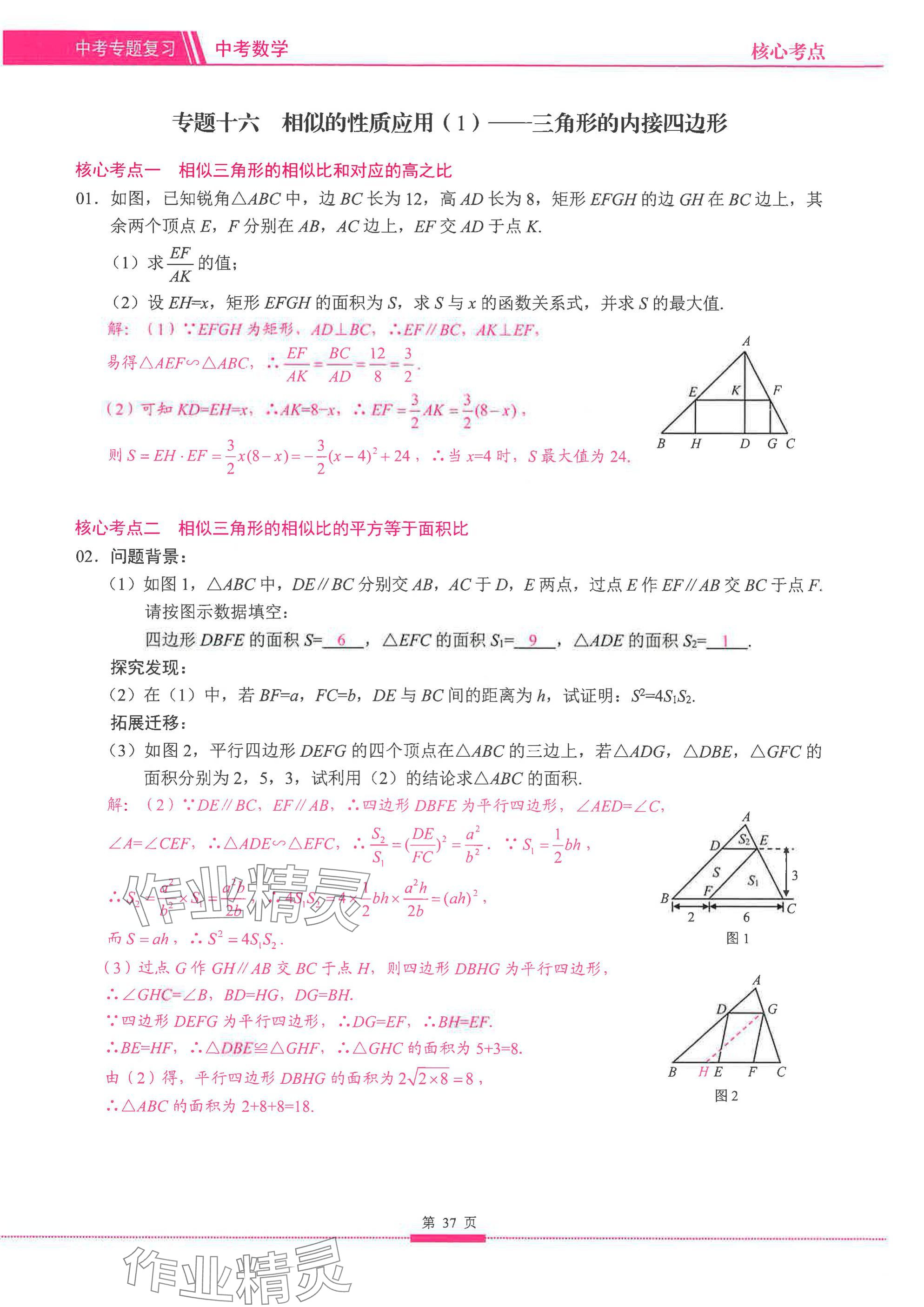 2025年名校学典核心考点延边大学出版社数学&nbsp;参考答案第37页