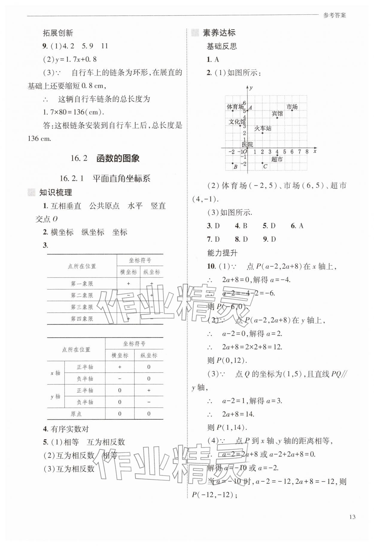 2026年新课程问题解决导学方案八年级数学下册华师大版&nbsp;参考答案第13页