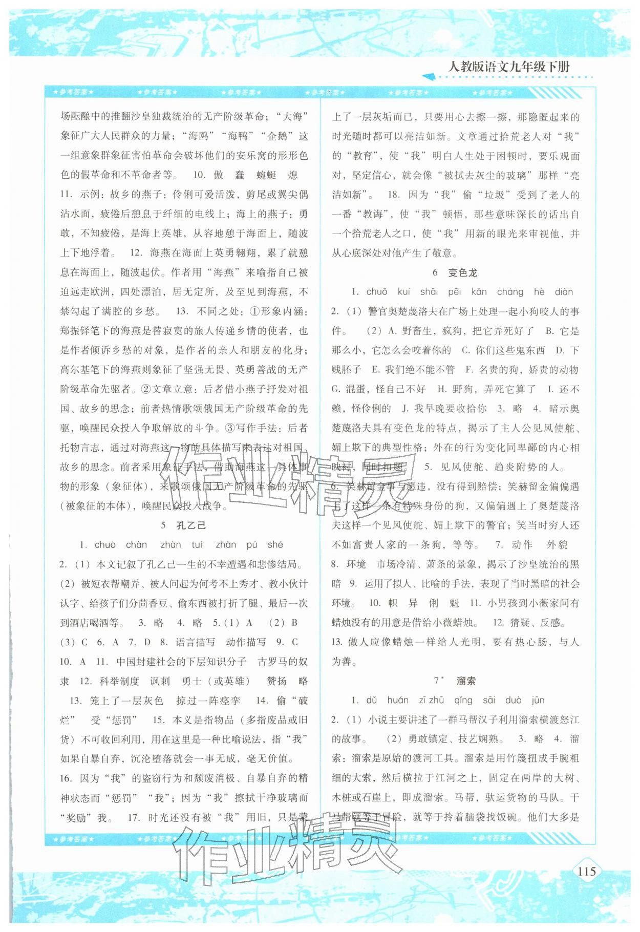 2026年同步实践评价课程基础训练湖南少年儿童出版社九年级语文下册人教版&nbsp;第3页