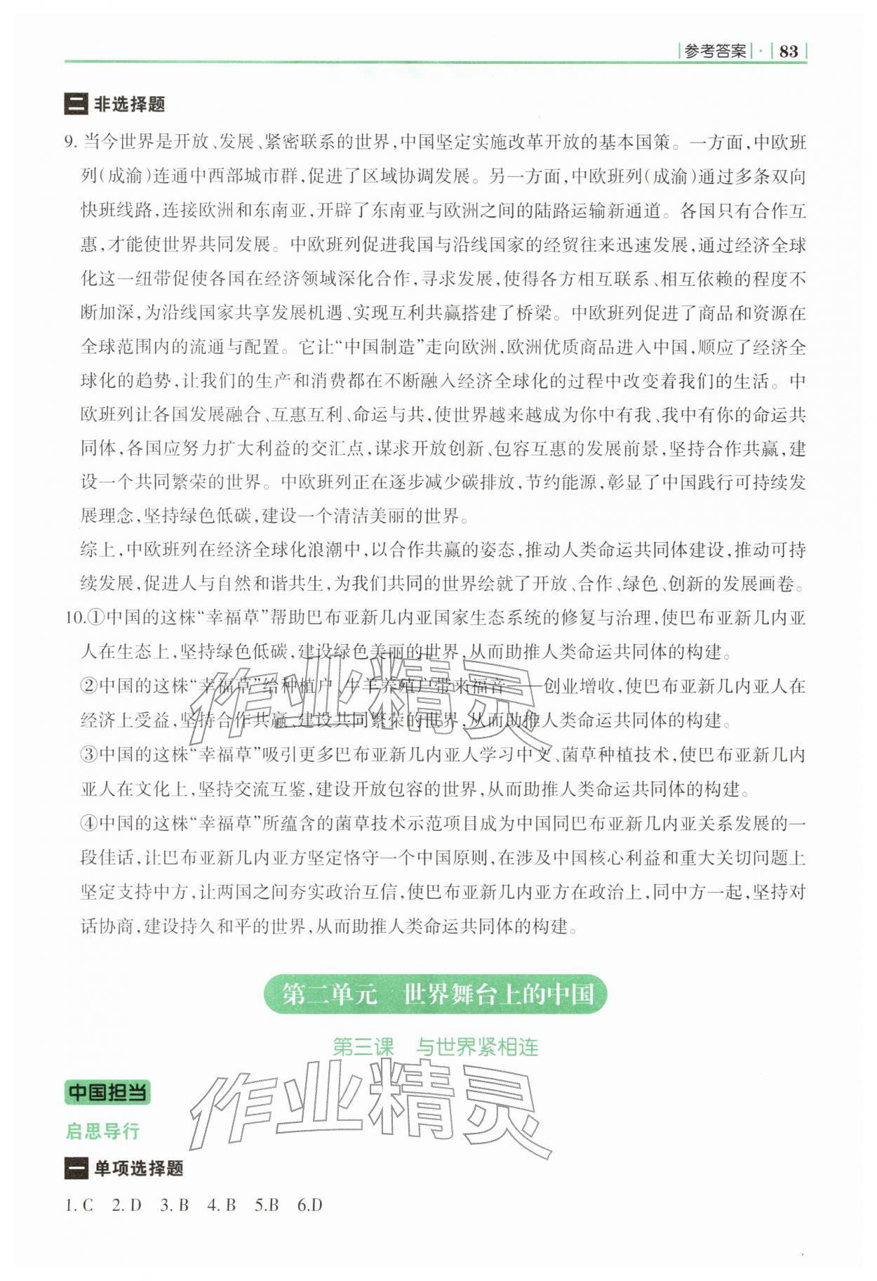 2026年学习指要九年级道德与法治下册人教版&nbsp;第3页