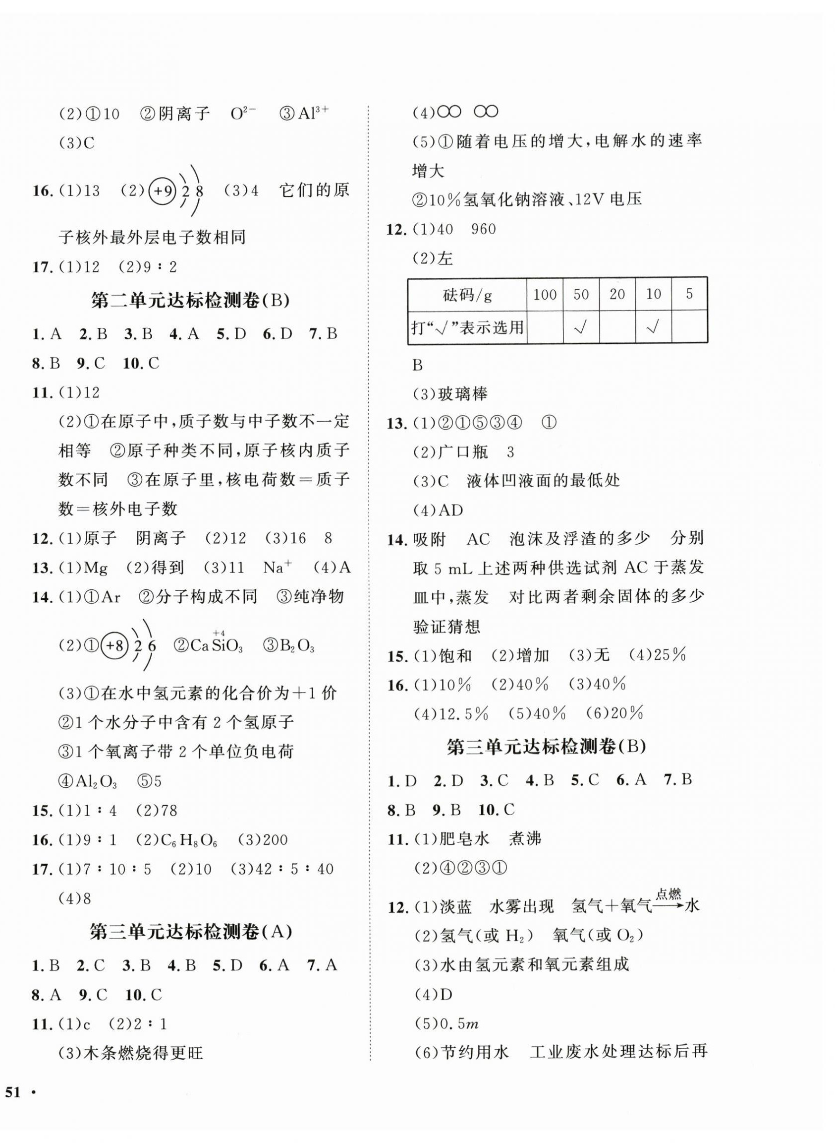 2026年一课三练单元测试九年级化学上册人教版&nbsp;第2页