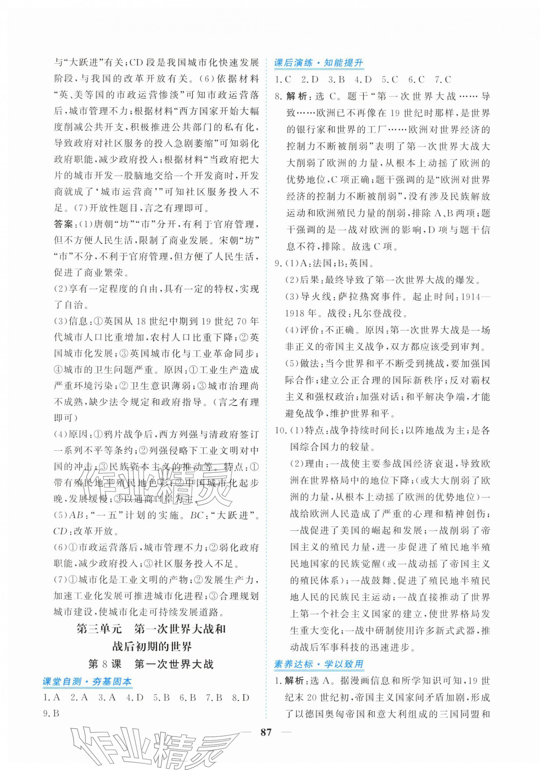 2026年新坐标同步练习九年级历史下册人教版青海专用&nbsp;第7页