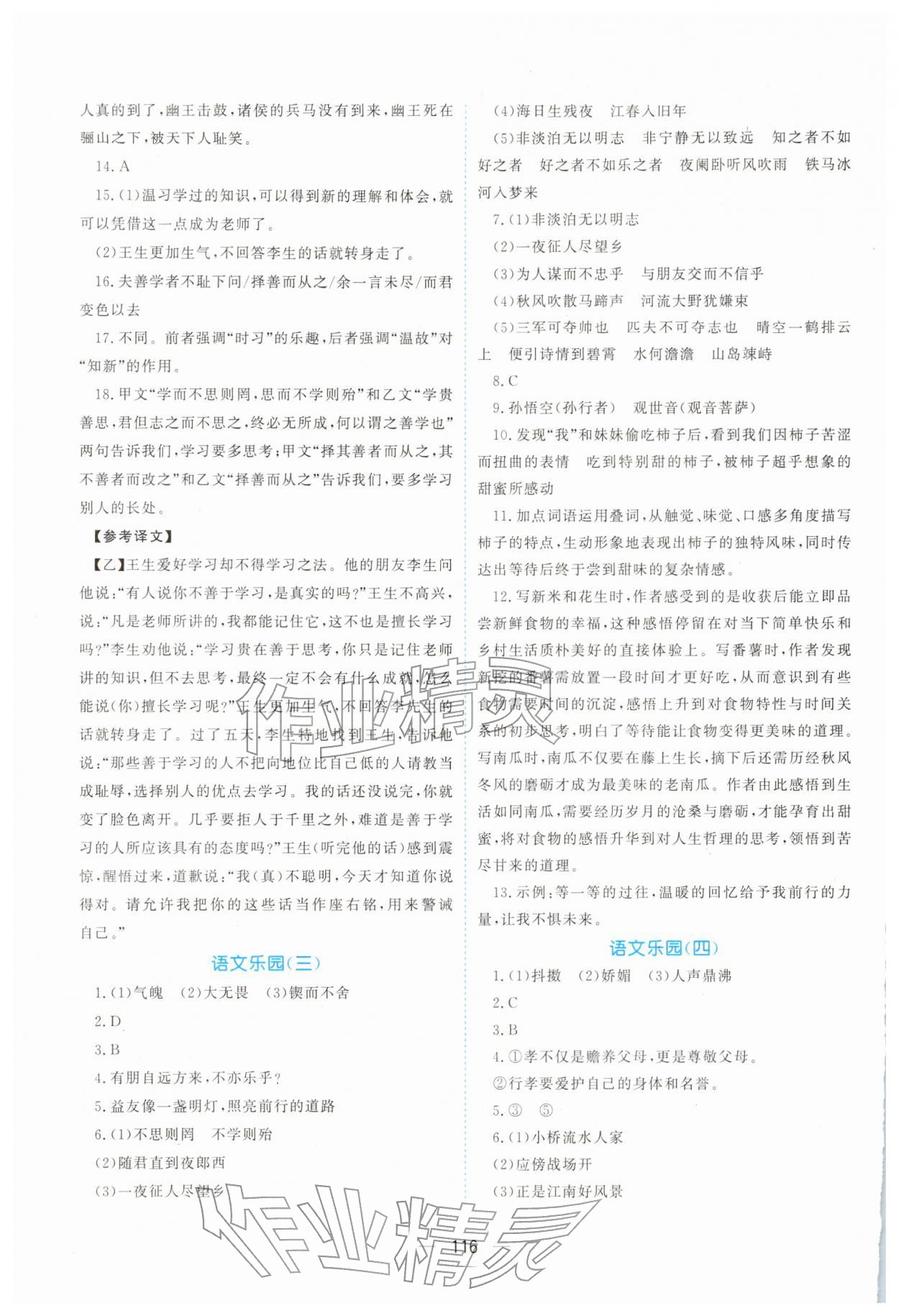 2026年优化方案寒假作业七年级综合&nbsp;第2页