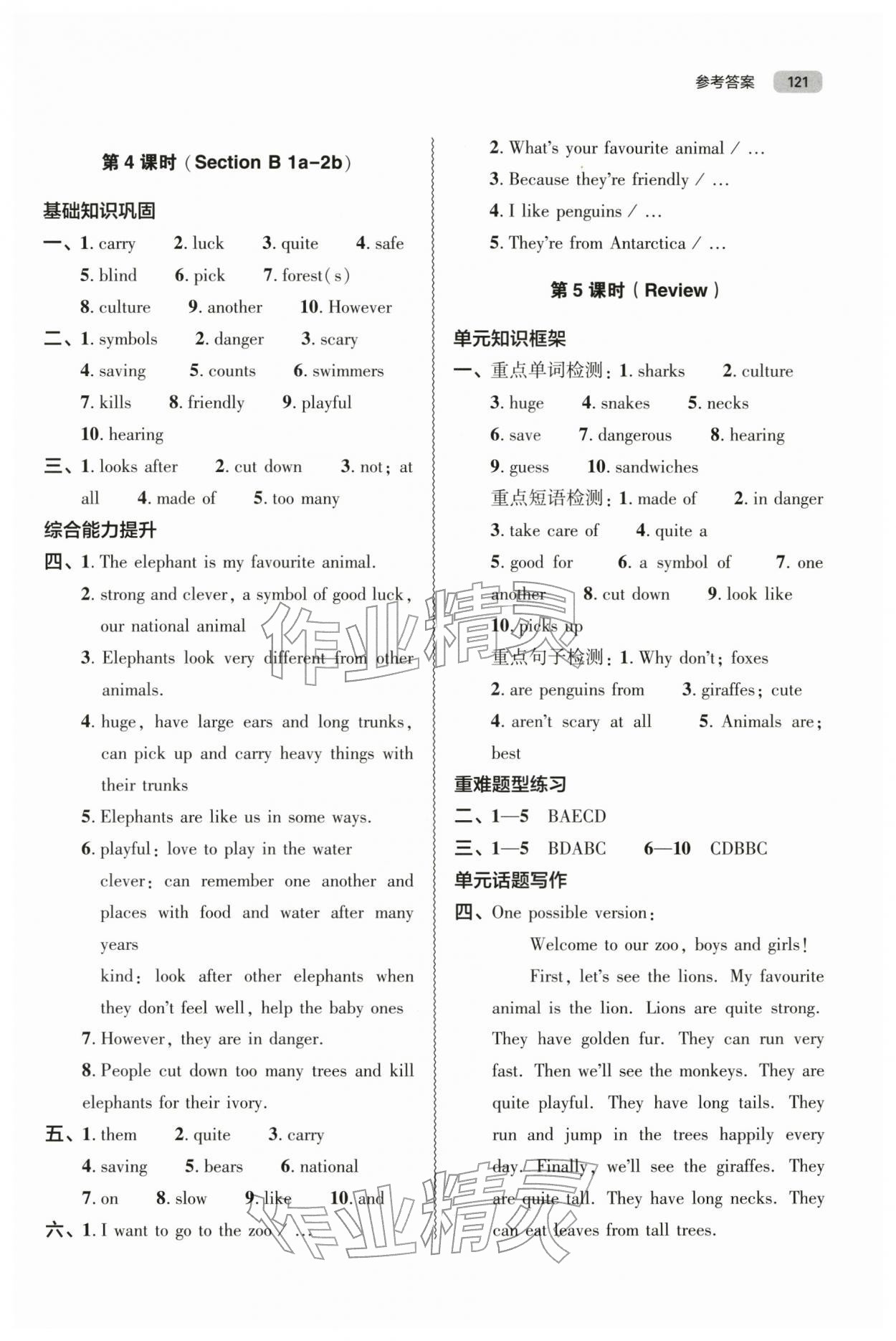 2026年同步练习册大象出版社七年级英语下册人教版&nbsp;第3页