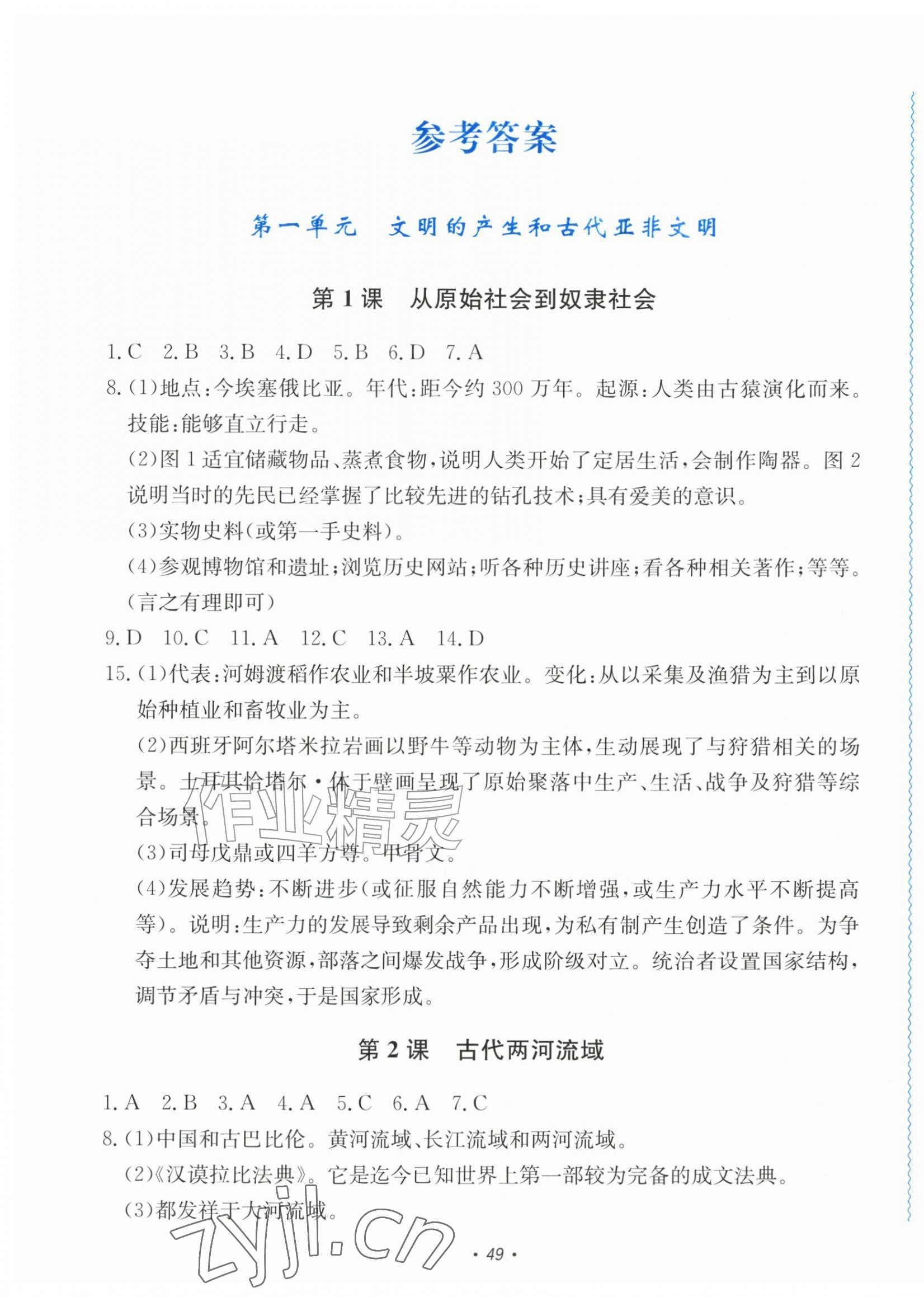 2026年学习力提升九年级历史上册人教版&nbsp;第1页