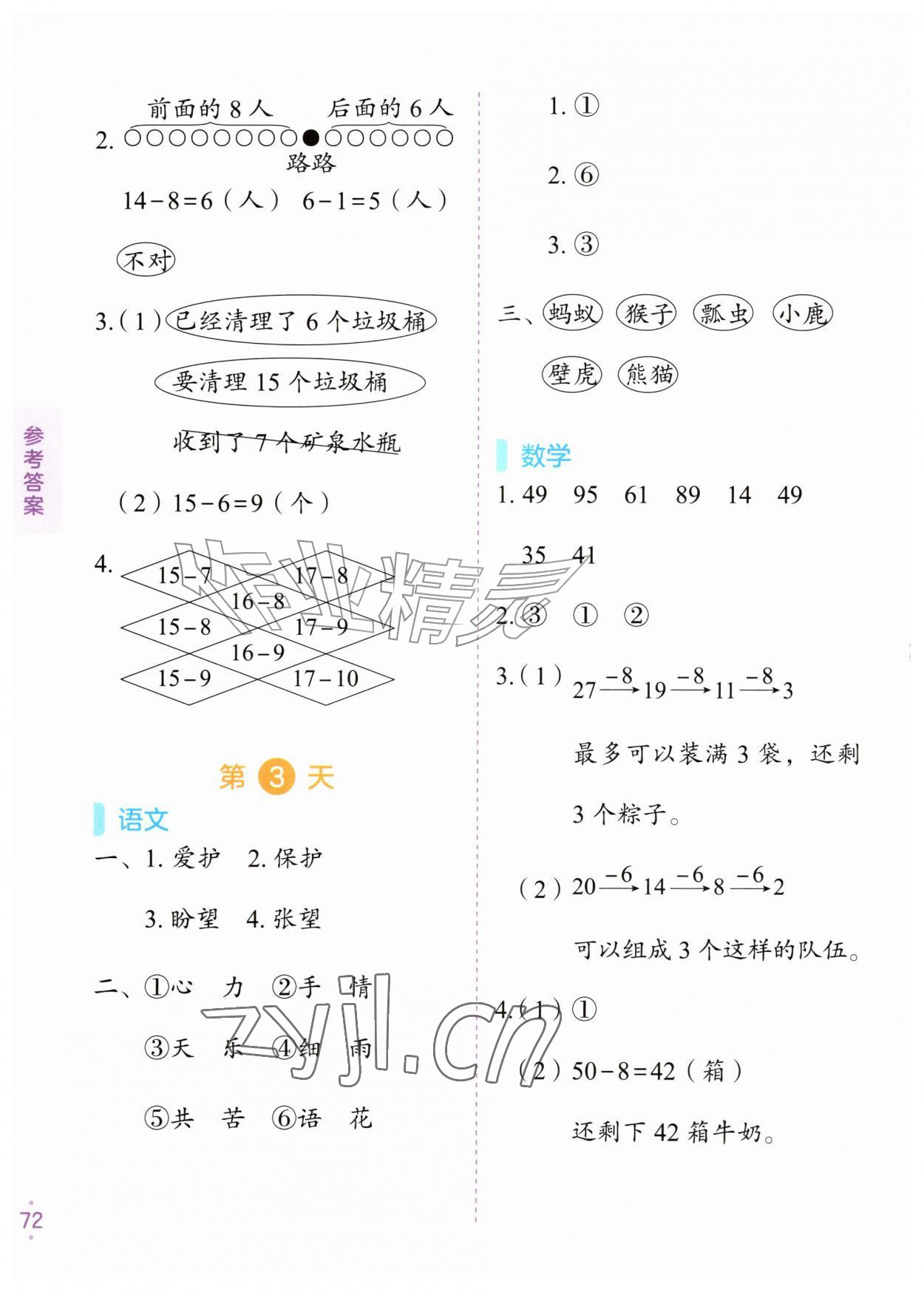 2026年暑假预复习一年级&nbsp;第2页