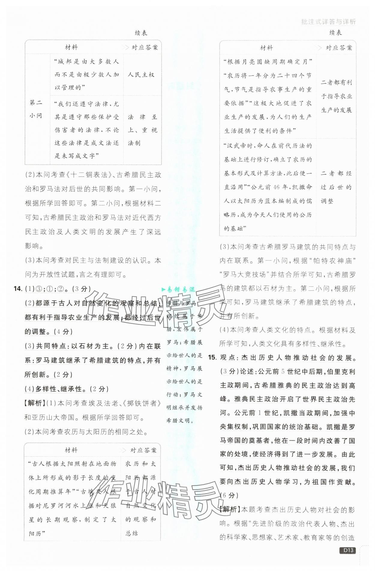 2025年初中必刷题九年级历史上册人教版&nbsp;第13页