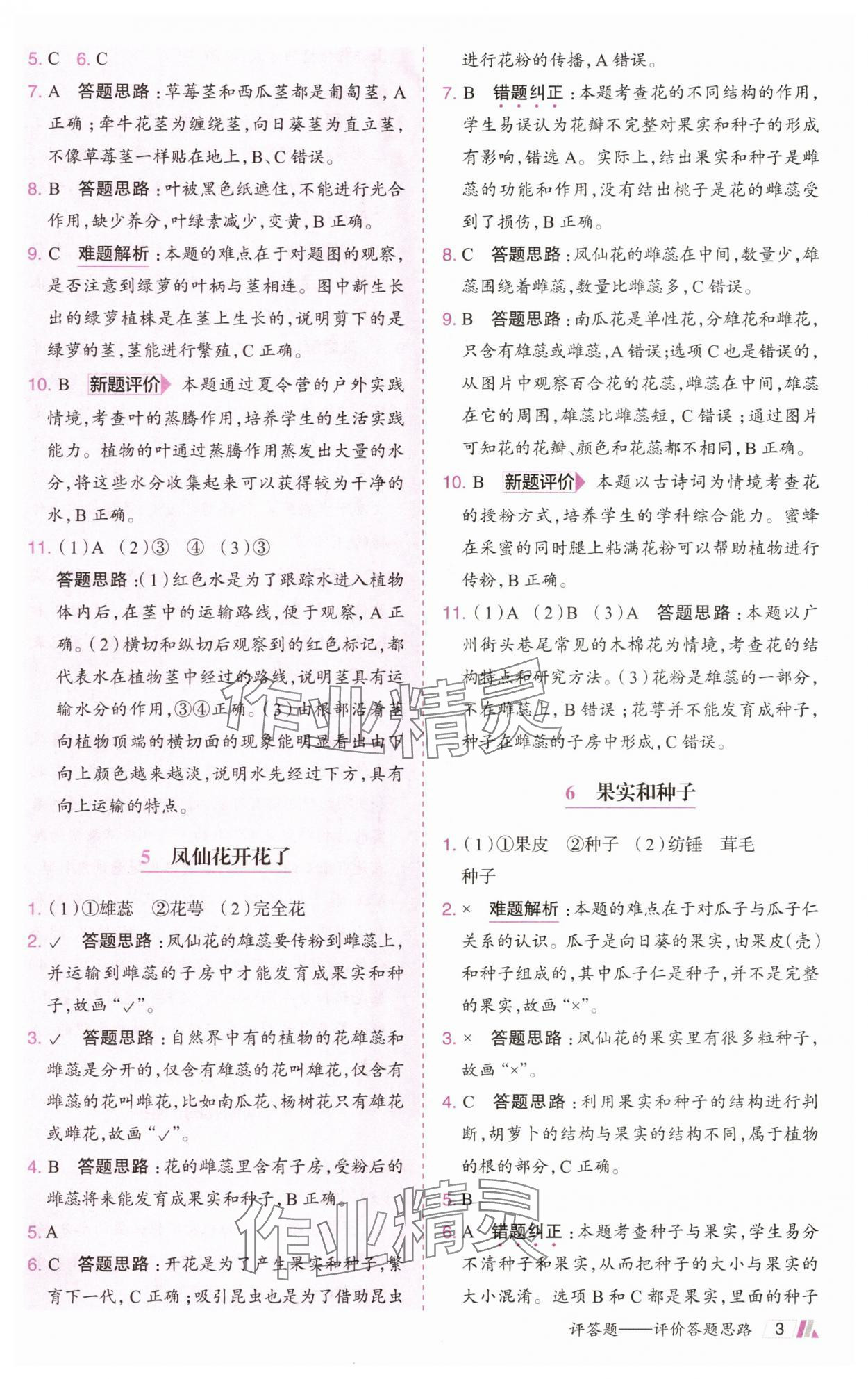 2025年动成长题题体现核心素养四年级科学下册教科版&nbsp;第3页