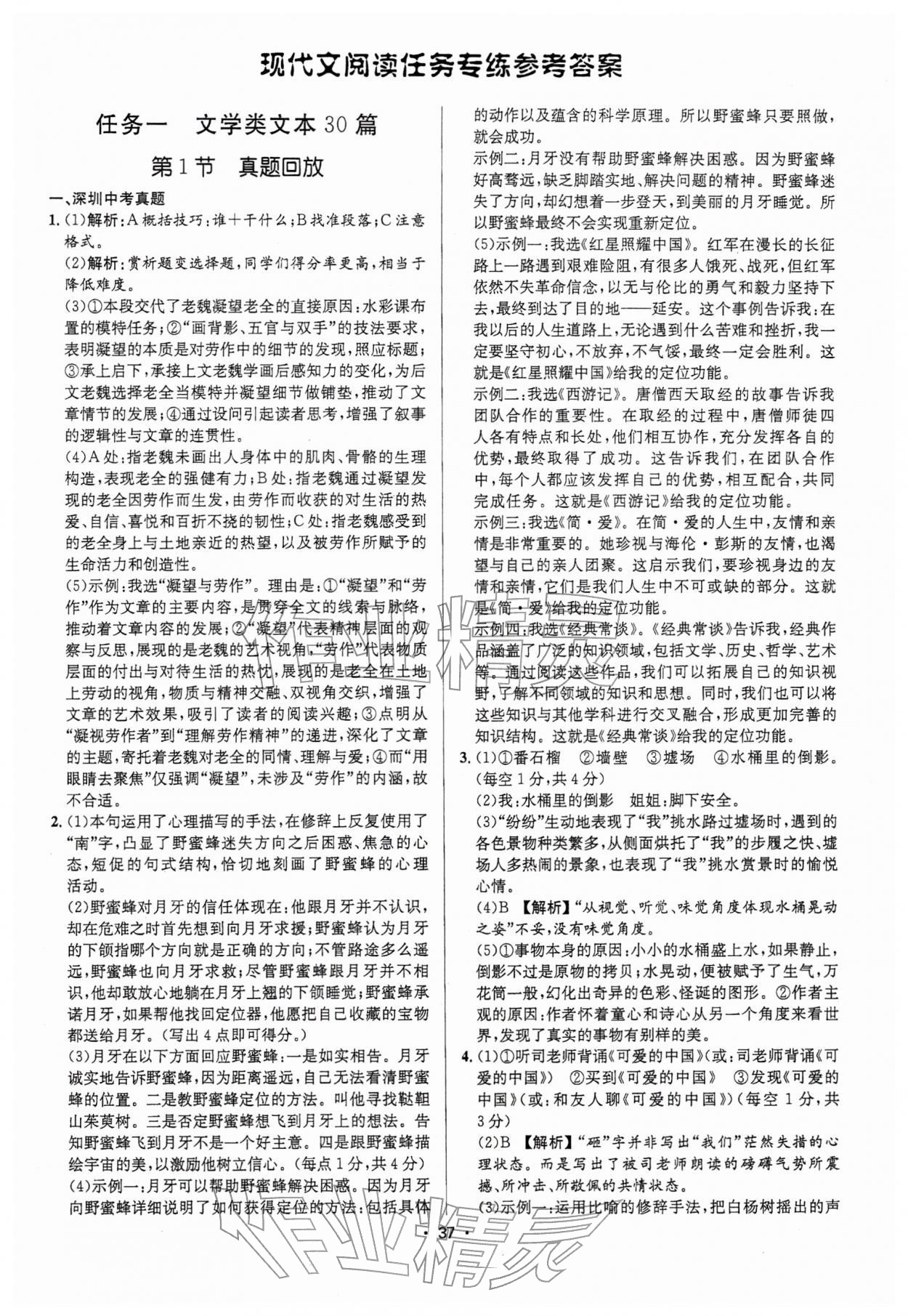 2026年语文中考全攻略中考&nbsp;第37页