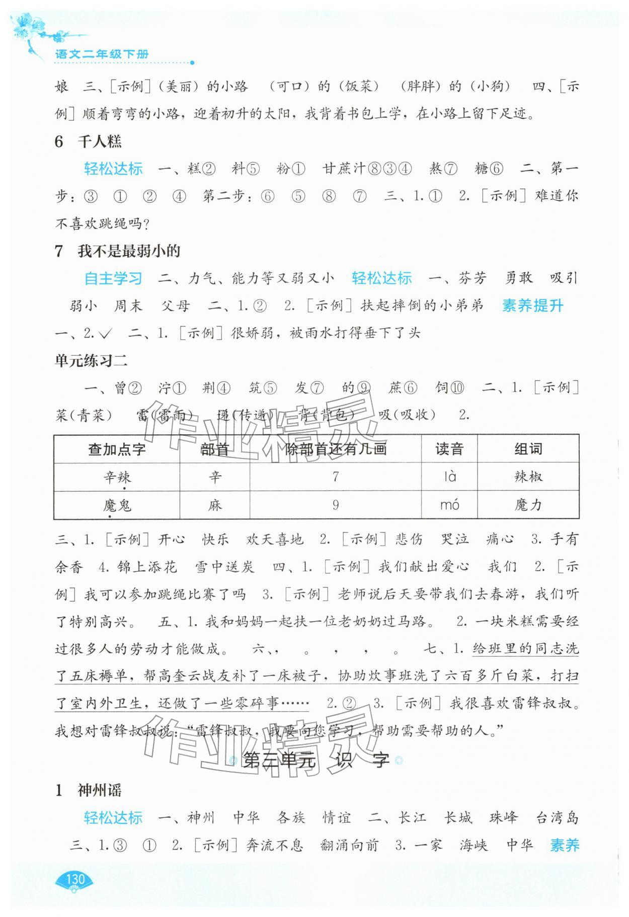 2026年自主学习能力测评二年级语文下册人教版&nbsp;第2页