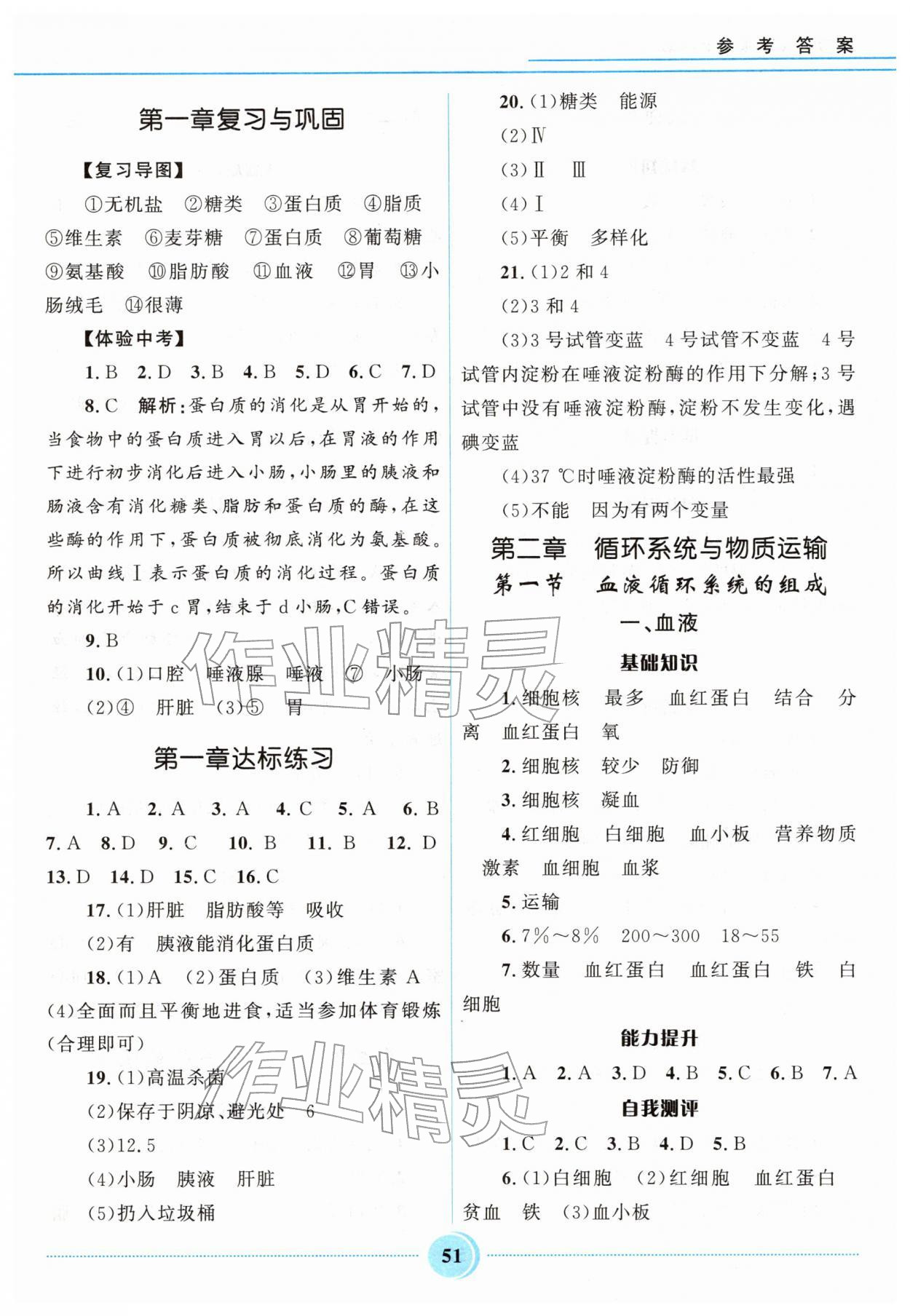 2026年夺冠百分百初中精讲精练七年级生物下册冀少版&nbsp;第3页