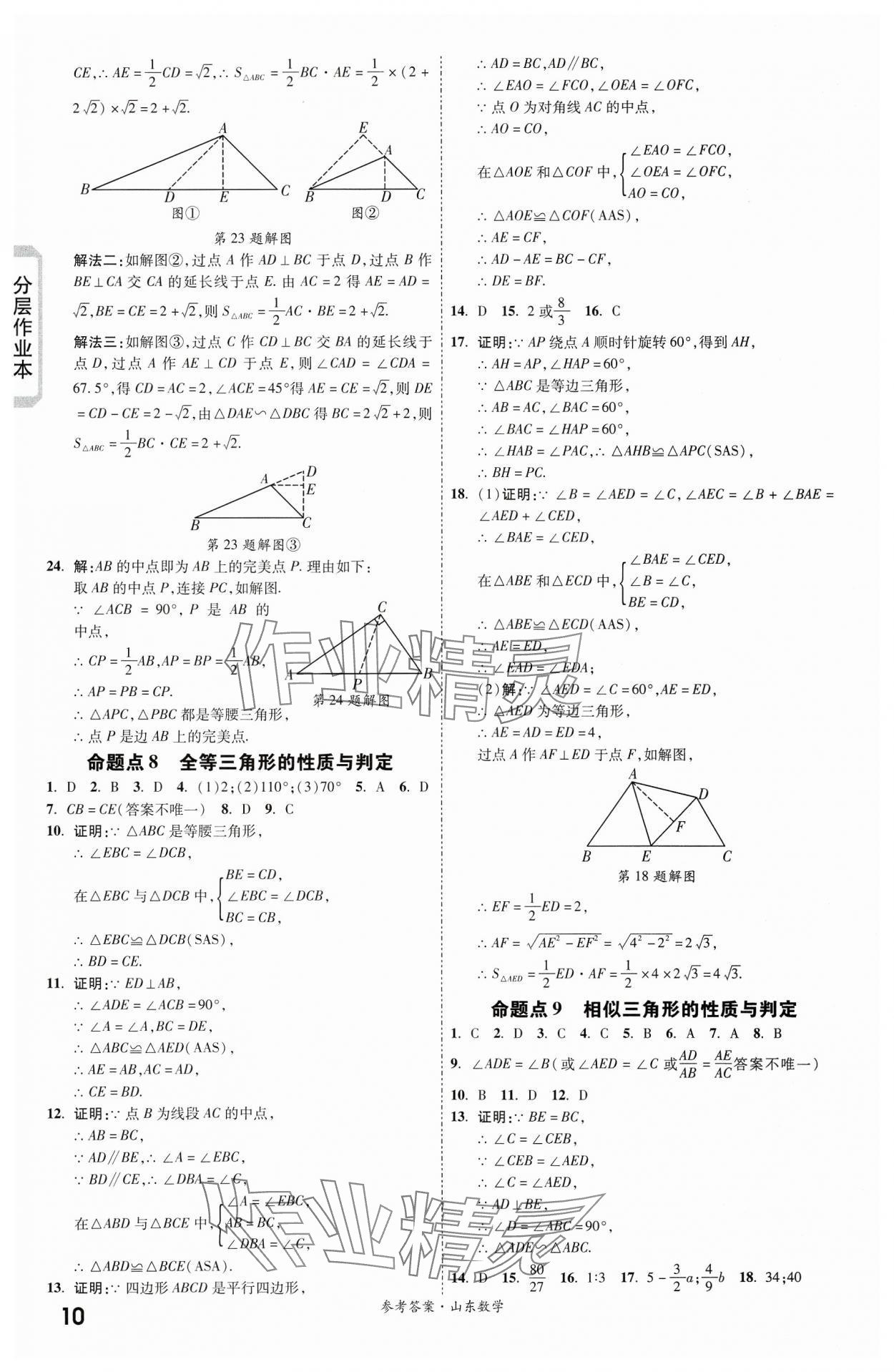 2024年一战成名新中考数学山东专版&nbsp;第10页